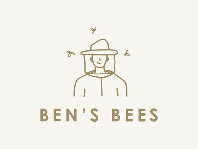 Ben's Bees authentic bees brand identity branding custom illustration custom type design freelance design graphicdesign graphicdesigner handlettering handmade handmade illustration honey illustration logo logo mark logotype procreate typography