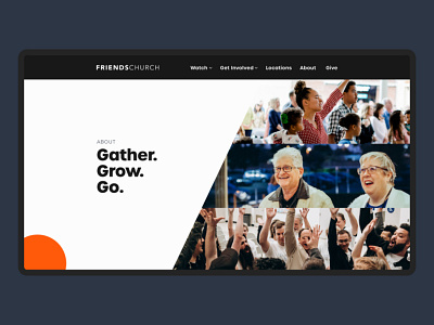 Friends Church About adobe xd branding church design ui ui design ux ux design web webflow