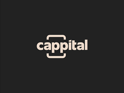 Cappital Logo Animation after effects animation branding design figma illustration logo animation masking motion graphics orange slide effect vector