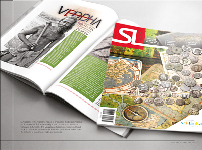 Magazine design branding design illustration layout logo magazine type typography vector