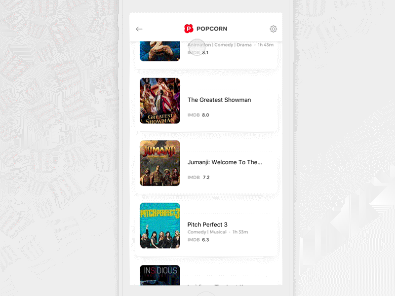 Popcorn - Book movies on the go! .prd booking freebie movie movie booking movie ticket booking principle prototype ticket