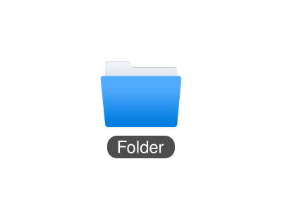 A Folder folder icon os ui