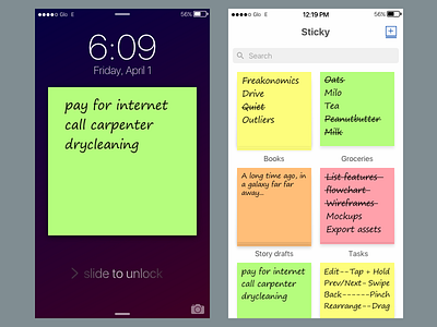 Sticky for iOS