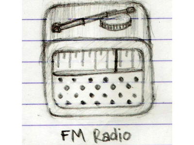 iOS FM Radio icon ios sketch