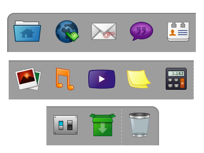 Elementary Dock icons