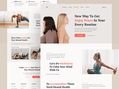 Mental Health Website Homepage branding clinic doctors health healthcare healthy homepage landing page medical mental mental health mentalhealth self care therapy ui uiux web web design website