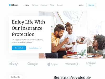 Insurance Website Homepage