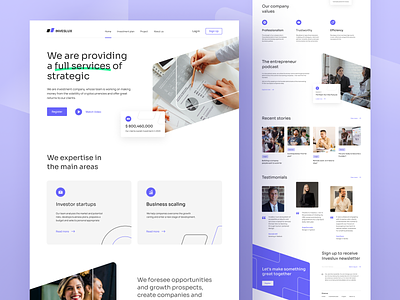 Inveslux - Invesment Landing Page