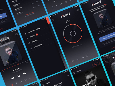 music app UI design android dashboard ios music app ui ux