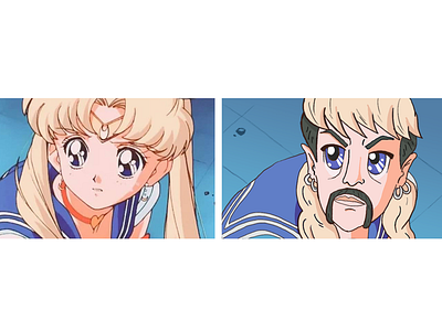 Sailor Joe humor illustration joe exotic joeexotic photoshop sailor moon sailormoonredraw sketch tiger king