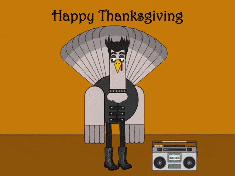 Goth Turkey 2d animation aftereffects animation cartoon character animation illustrator joysticksnsliders motion design motion graphics motiongraphics thanksgiving thanksgiving day