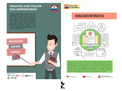 Desain Poster Fakultas Potensi Utama animation campaign design flat icon illustration poster vector