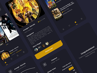 Cimatix - Book and purchase cinema tickets branding graphic design ui ui design ux ux design