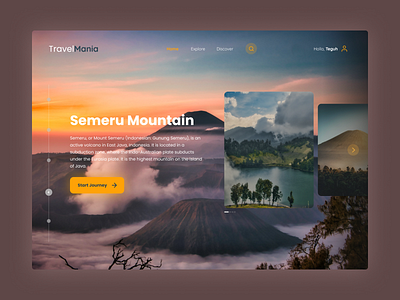 TravelMania - Travelling Destination Website Design