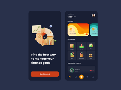 #Day3 - Finance UI Mobile Design 3d 3d icon 3d illustration branding design illustration minimal mobile app mobile design ui ux vector