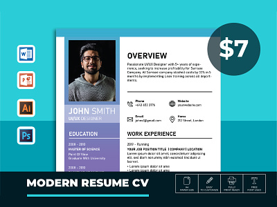 Resume/CV a4 cv design elegant resume engineer resume graphic design job job resume minimalist modern modern resume portfolio professional resume resume resume design resume word template ui uiux