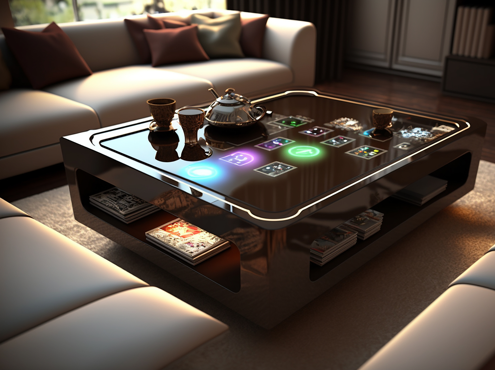 Smart Coffee Table Living Room Upgrade by Agus Rustandi on Dribbble