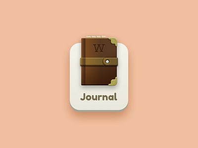 Journal icon book game icon illustration journal ui