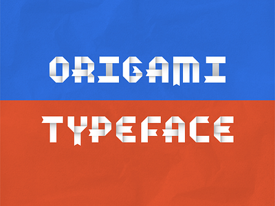 Origami Typeface Kit