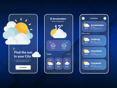 Glassmorphism Weather App