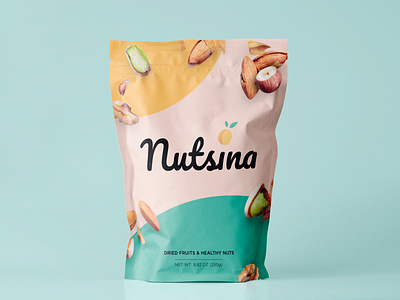 Nutsina Logo aidin shahi brand identity branding graphic design logo mockup nutsina package design packaging