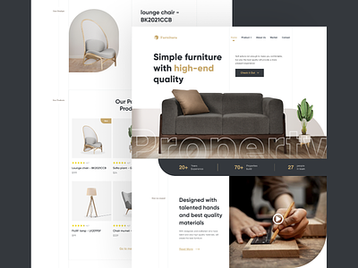 FURNITURA - A FURNITURE LANDING PAGE WEBSITE