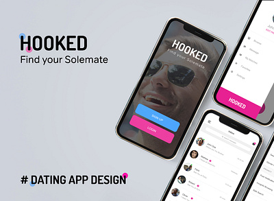 dating app view app branding design illustration minimal typography ui ux