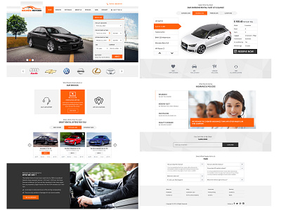 Car Rent Website - Concept branding concept design logo typography ui web web layouts webdesign website