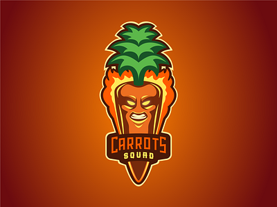 Very fierce carrot! emblem esports graphic design league logo logotype mascot mascot logo sports sticker twitch