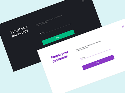 Forgot Password screen black black white black and white clean dark design forgot password green light minimalist design minimalistic purple ui ux web design