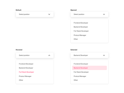 Dropdown/Select animation clean dropdown minimalist design select ui ux web web design