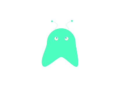Droid animation branding clean design droid eye green mascot minimalistic