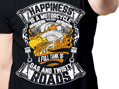 Happiness Motorcycle T-Shirt bike happiness roads motorcycle