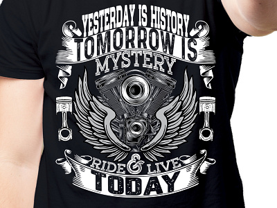 Complex T-Shirt Design motorcycle ride live