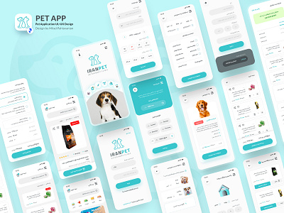 Pet App android applications arabic farsi ios online pet shop persian pet pet shop rtl rtl language ui ui app ui deisgner ui design uiux visit pet حیوانات خانگی طراحی اپ پت شاپ