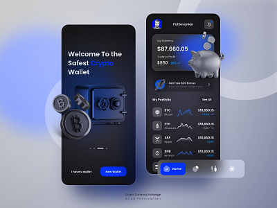 Crypto Currency Exchange by Milad Pahlavanian on Dribbble