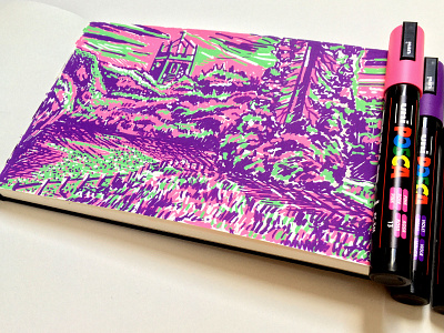 Posca Moleskin Sketchbook Drawing