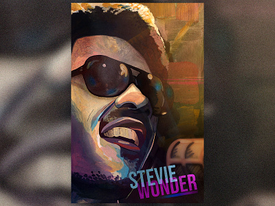 Stevie Wonder Portrait Illustration