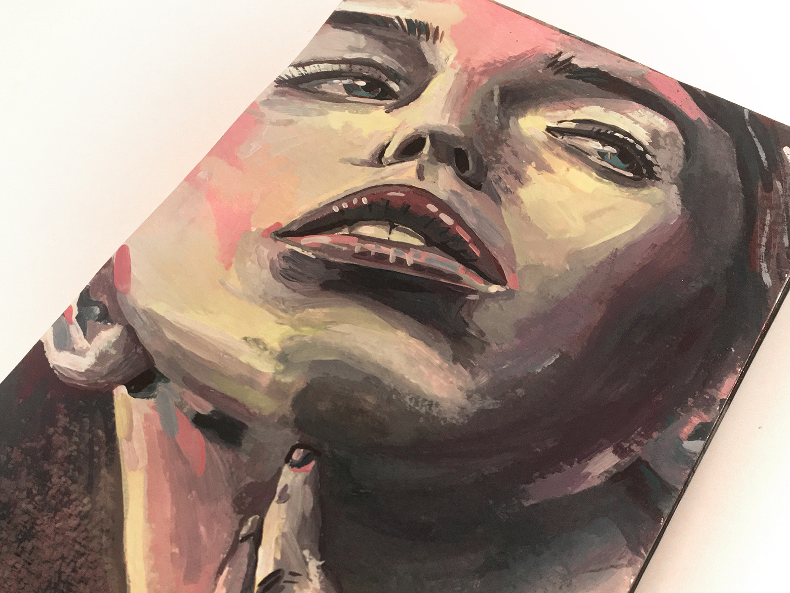 Moleskine Gouache Portrait Painting / Study by Haydn Symons on Dribbble