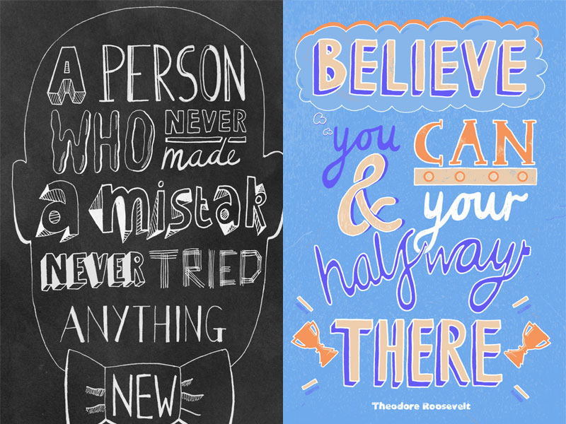 Hand Rendered Typography by Haydn Symons on Dribbble