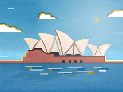 Sydney Opera House art artist colour design designer illustration illustrator pencil photoshop sketch sketchbook sketching