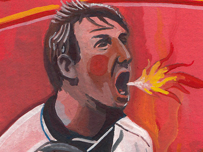 Psycho (Stuart Pearce) Original Painting