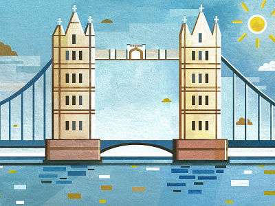 london bridge drawing for kids