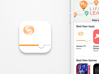 Reuters TV : Icon app app store feature icon news reuters tv