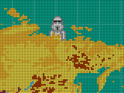 World map - 84.345 beads