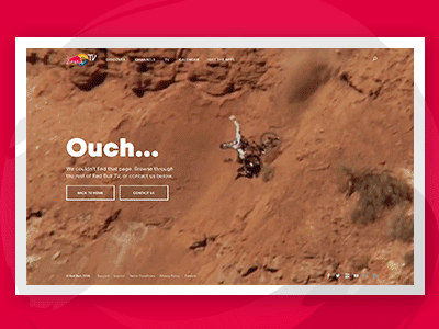 Red Bull TV: 404 404 blue crash crashes landing platform red redbull white