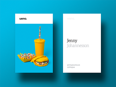 Ueno Rebrand : Business cards #7