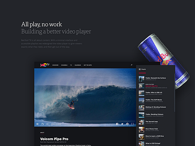 Ueno Rebrand : Case Study #2 better extreme play player redbull sports tv work