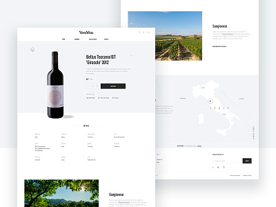 Verve Product Detail Page design detail e commerce map pdp product typography ui ux wine