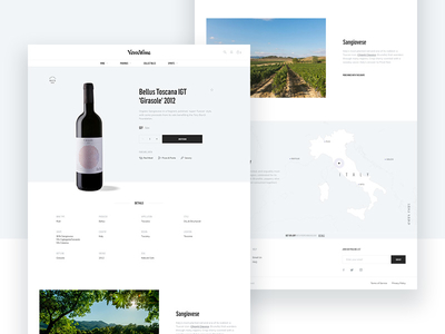 Verve Product Detail Page design detail e commerce map pdp product typography ui ux wine